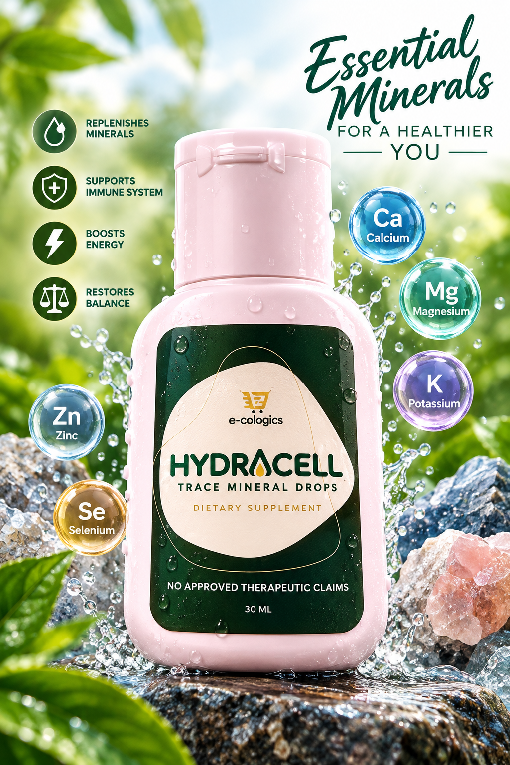 💧 HYDRACELL  “Small Drops. Simple Wellness.”